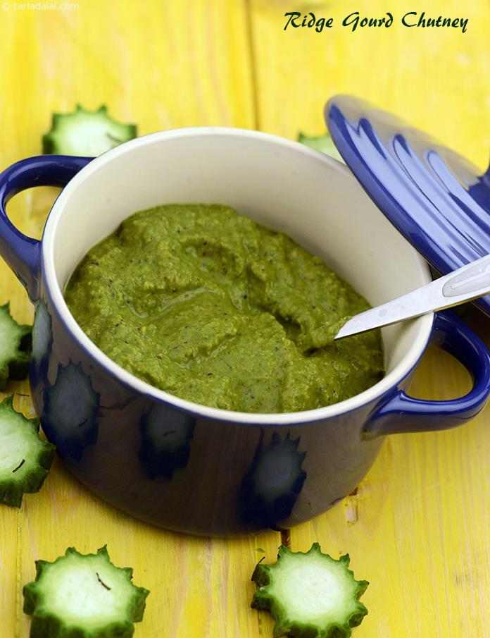 ridge gourd chutney recipe | beerakaya pachadi | peerkangai chutney for Idlis, Dosas |