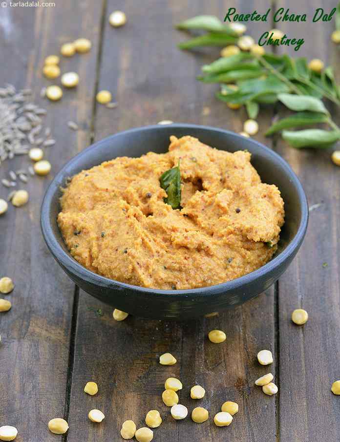 Roasted Chana Dal Chutney, Healthy Chutney recipe