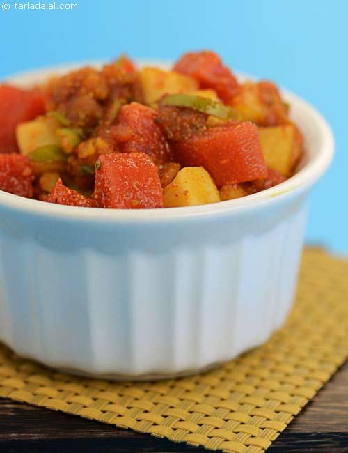 Sweet and Spicy Vegetable Pickle recipe, Achaar Recipes | Paratha Recipes