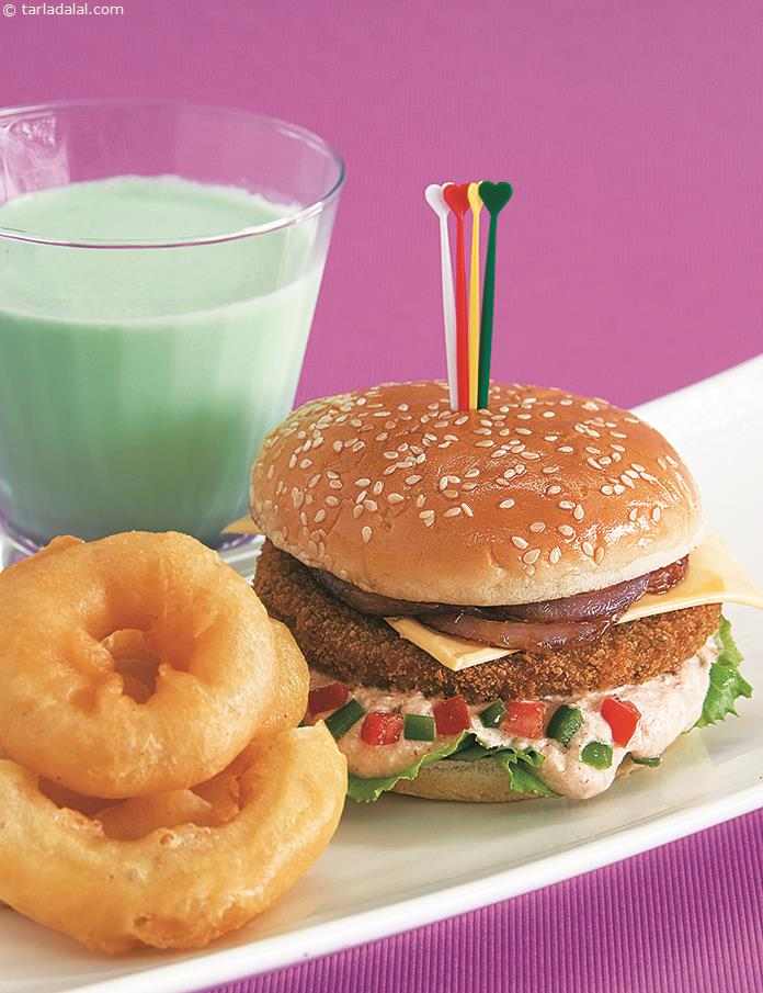 Three Bean Burger ( Burgers and Smoothies Recipe)