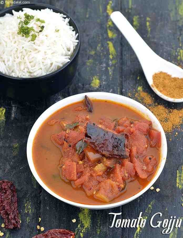 Tomato Gojju, Karnataka Spicy Tomato Curry recipe