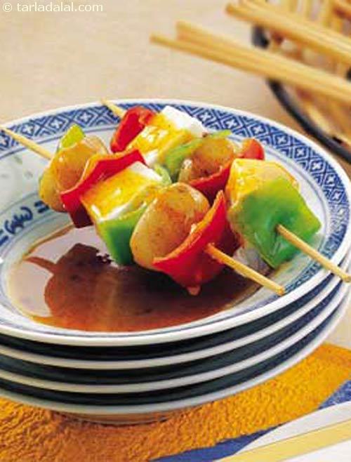Vegetable Satay with Peanut Sauce, Protein Rich Recipes