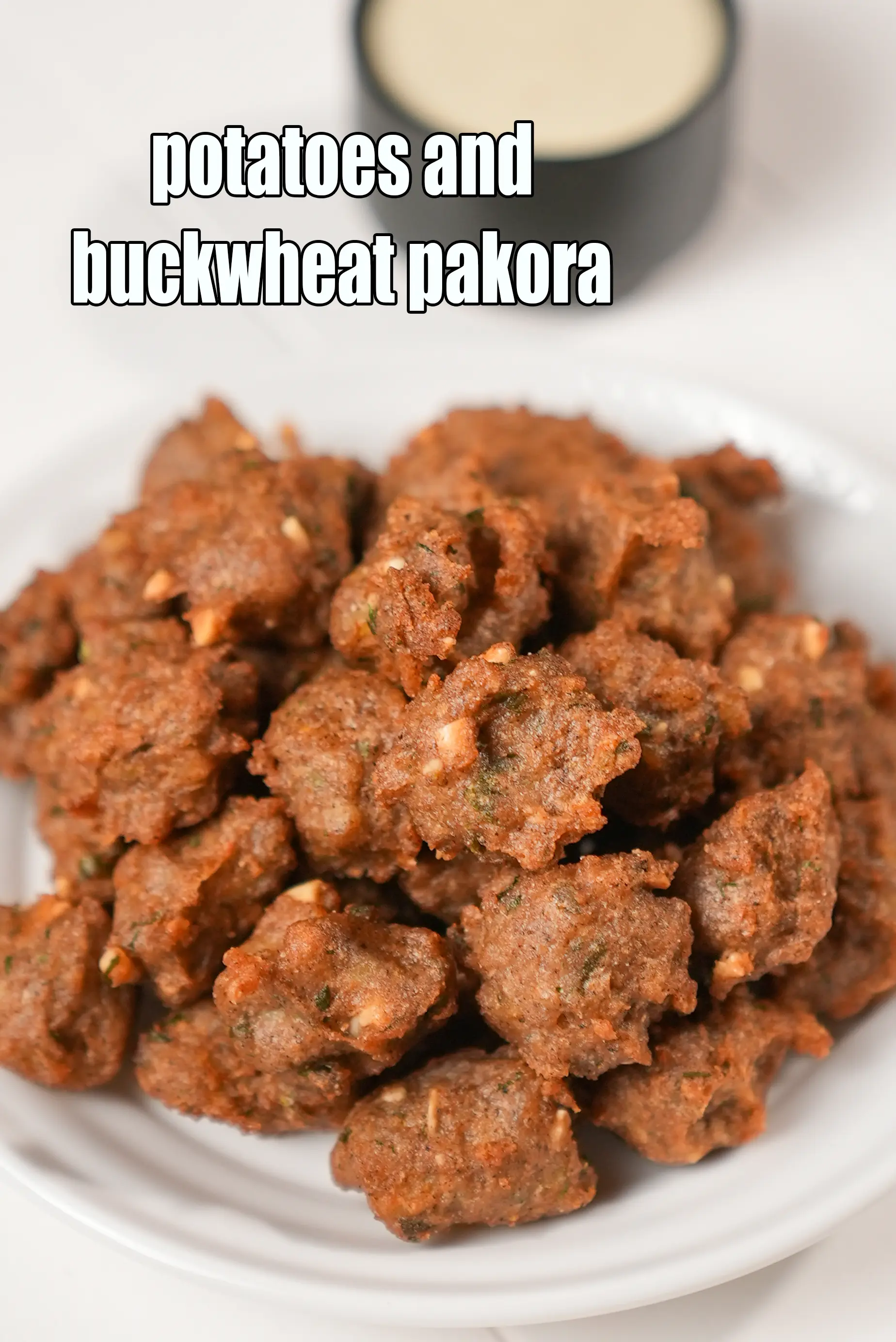 potatoes and buckwheat pakora recipe | kuttu ki vrat pakodi | kuttu aur aloo ka pakoda |