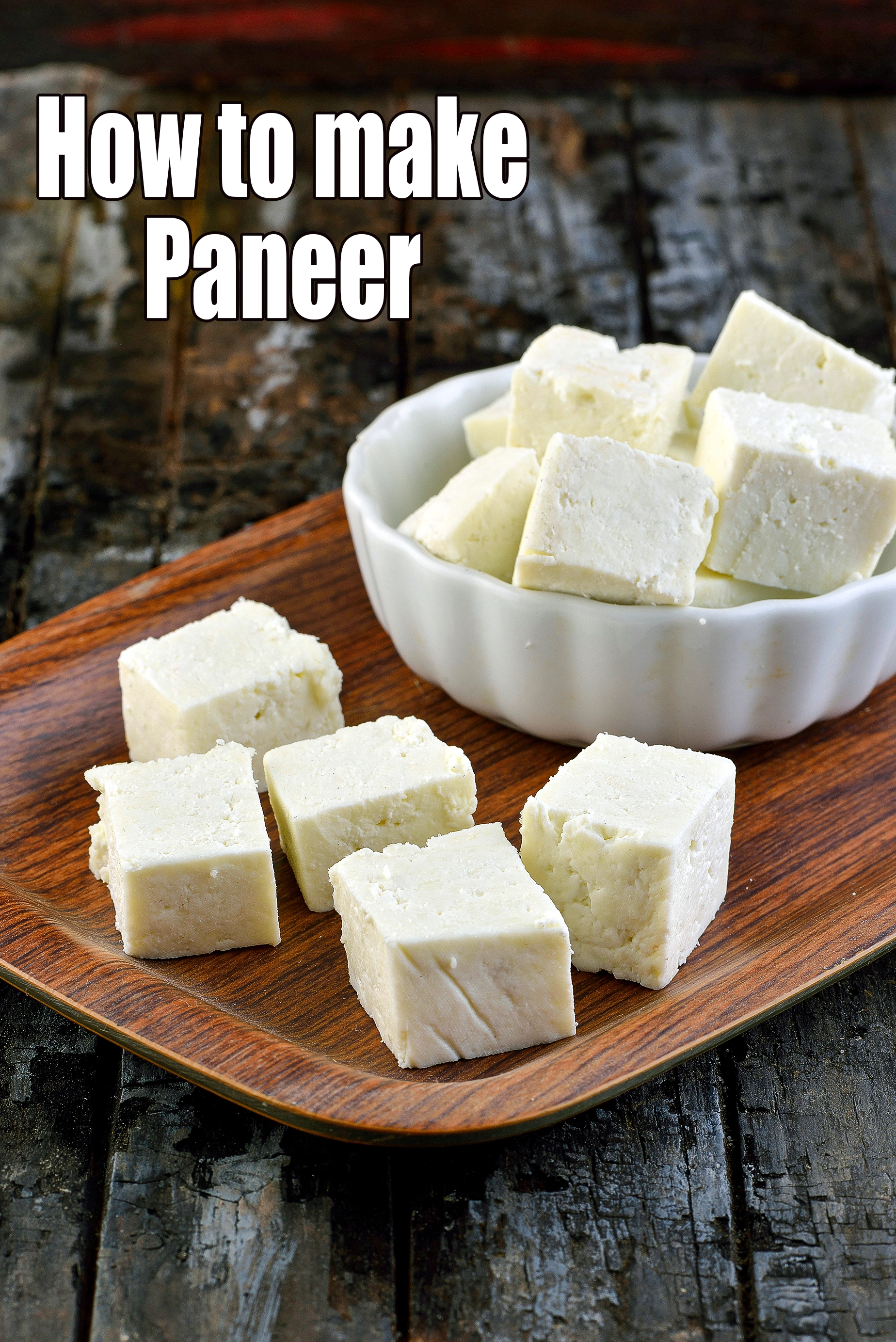 Paneer recipe, Homemade paneer using full fat milk, Tarladalal.com