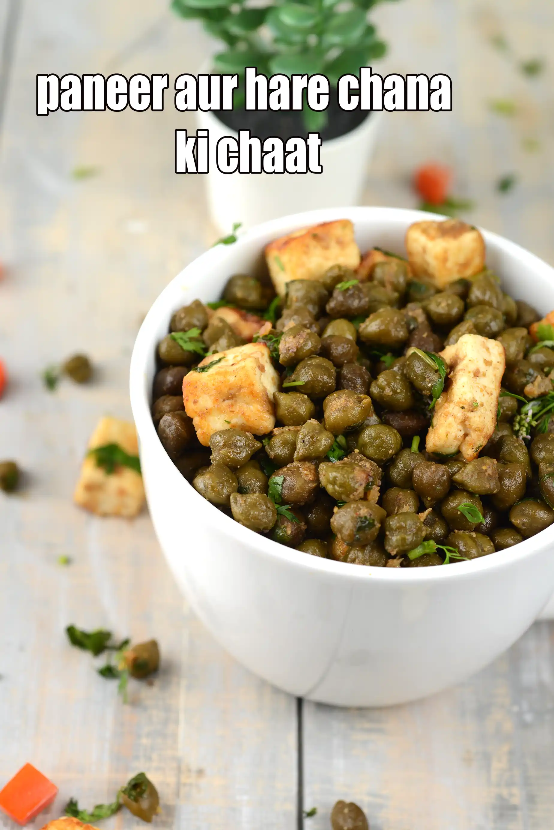 paneer aur hare chana ki chaat recipe | salad  | healthy protein hare chana chaat |