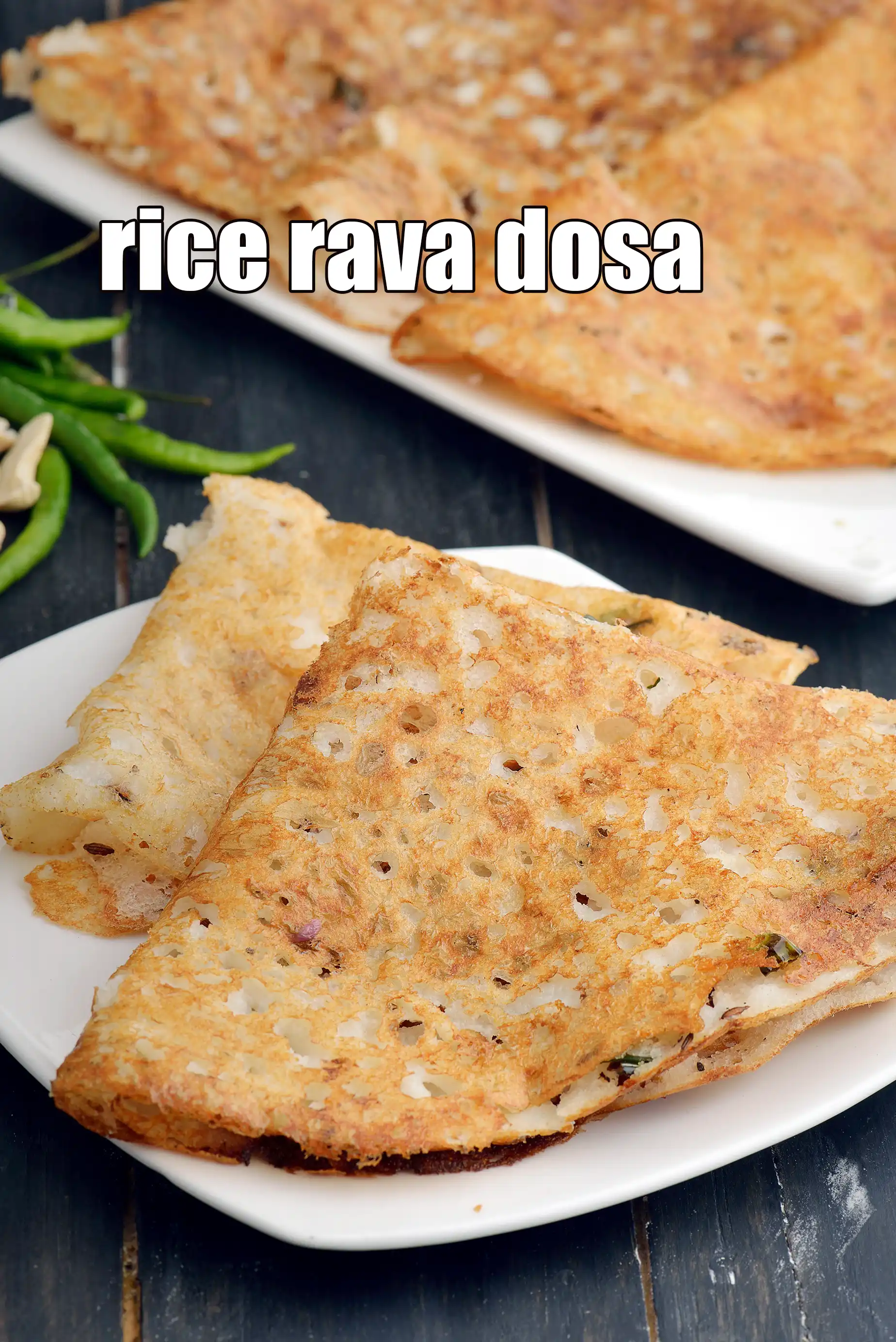 rice rava dosa recipe | instant rice rava dosa | no fermentation semolina rava dosa