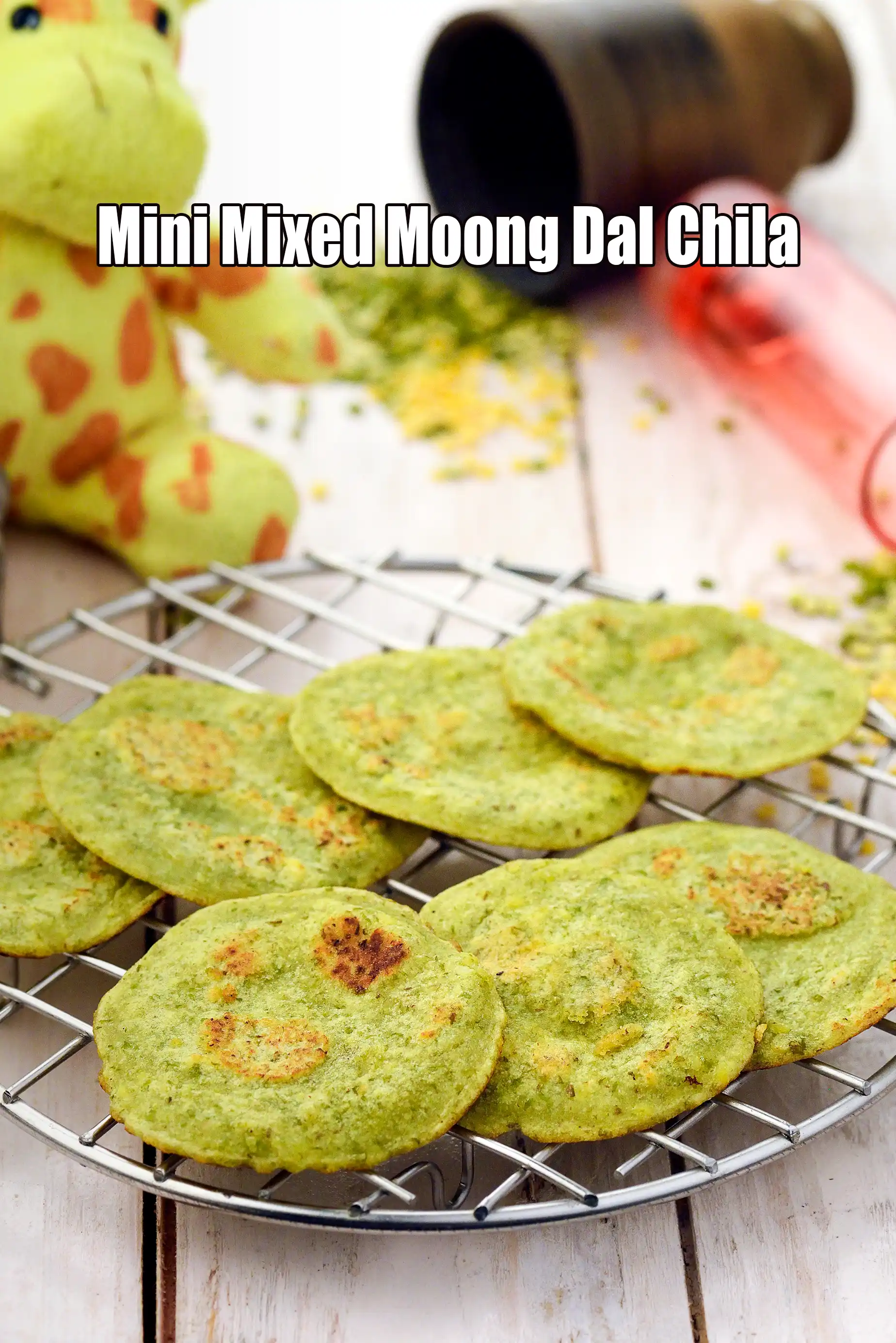 Mini Mixed Moong Dal Chila ( Baby and Toddler) recipe