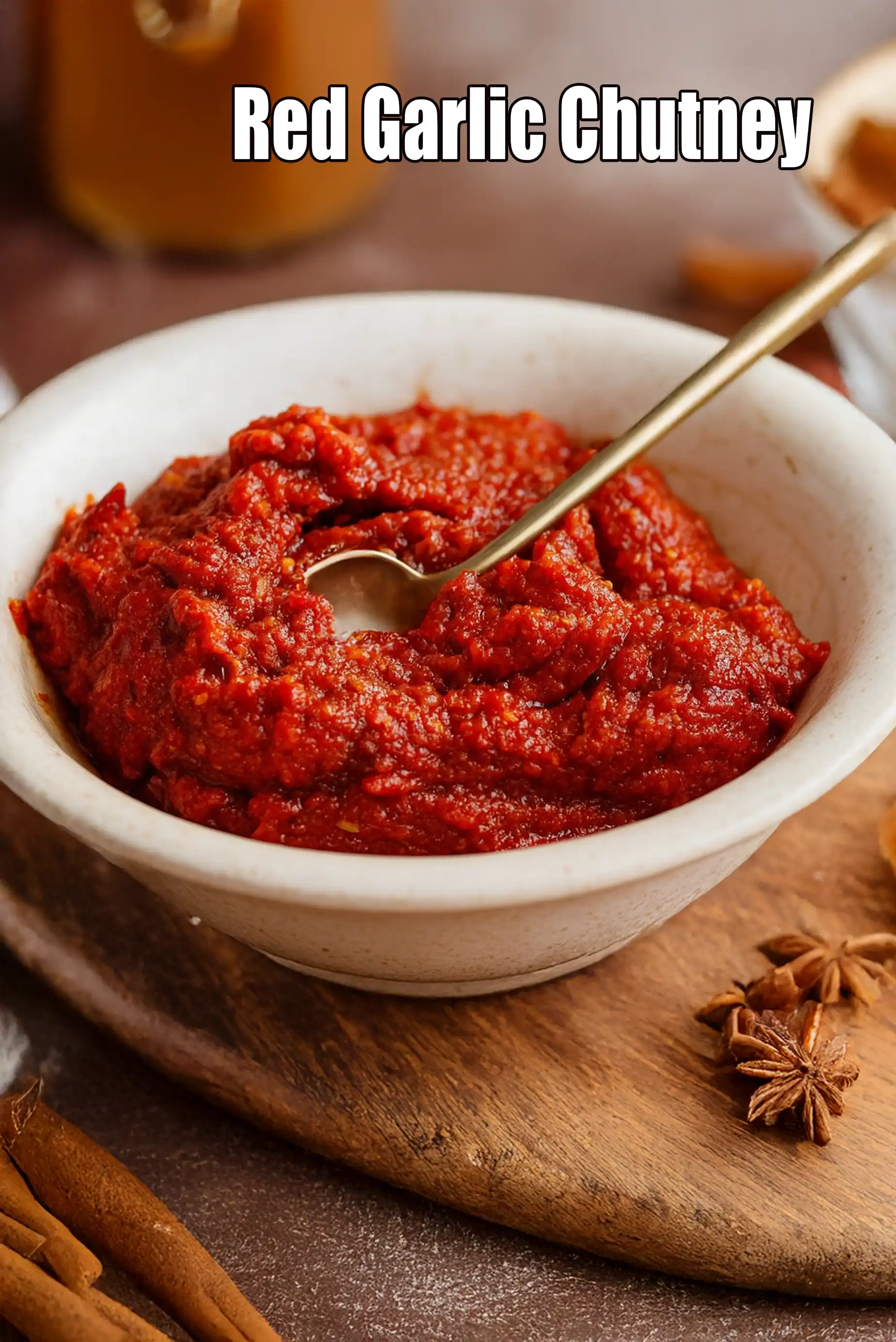 Dry Red Garlic Chutney recipe ( Idlis and Dosas ) | coconut and garlic chutney