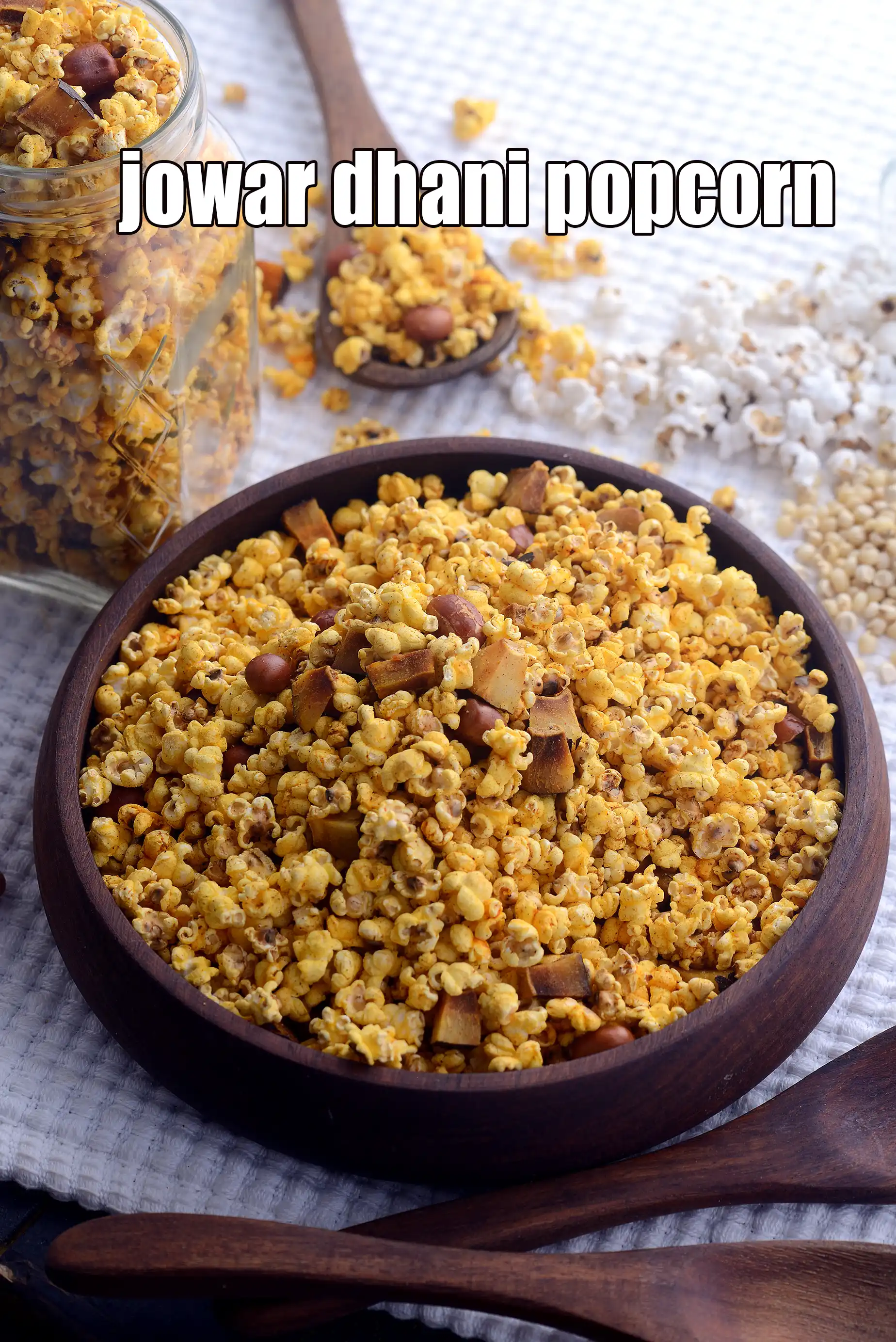 jowar dhani popcorn | healthy Indian jowar puffs popcorn |