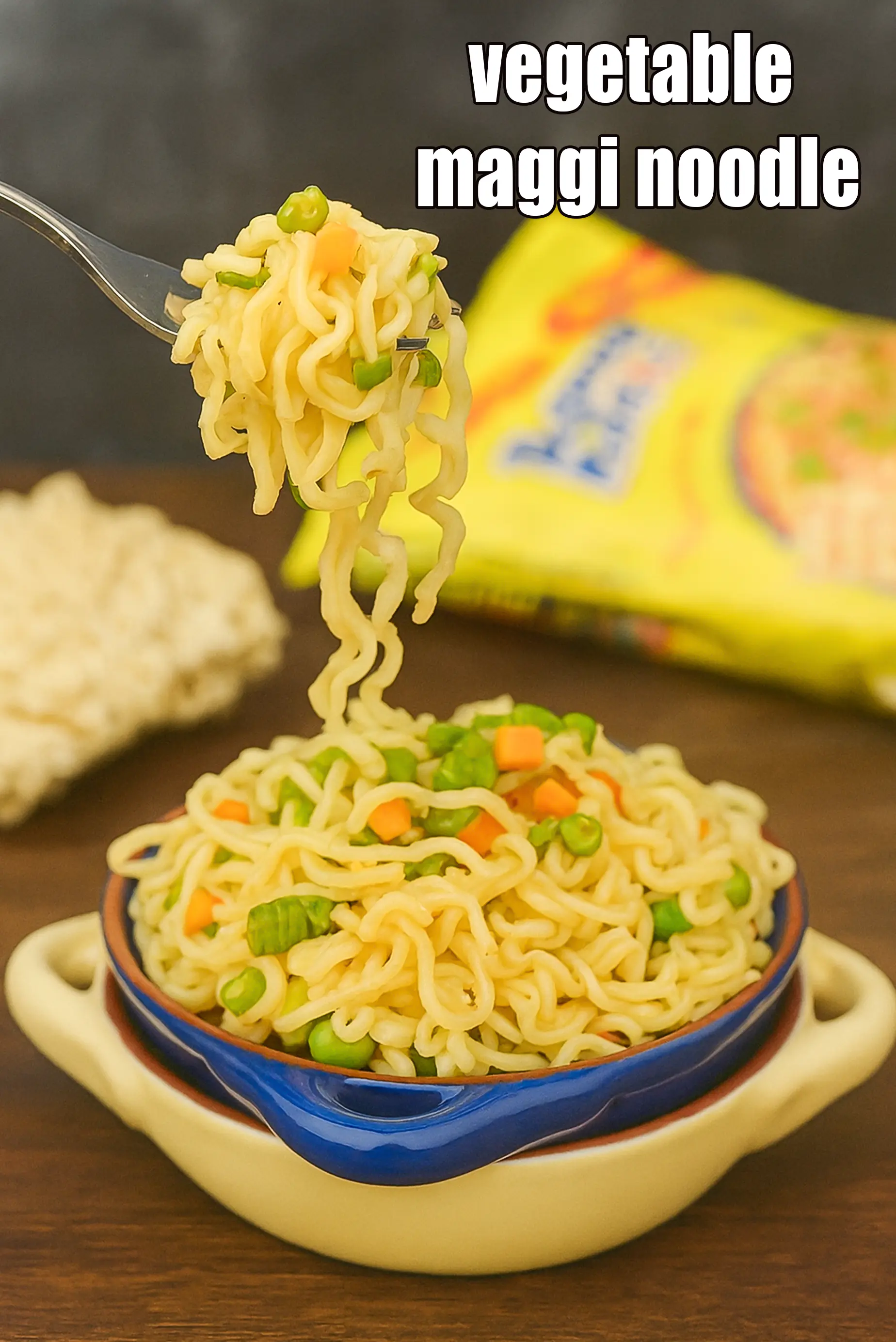 vegetable maggi  noodle recipe | vegetarian vegetable masala maggi noodles  |