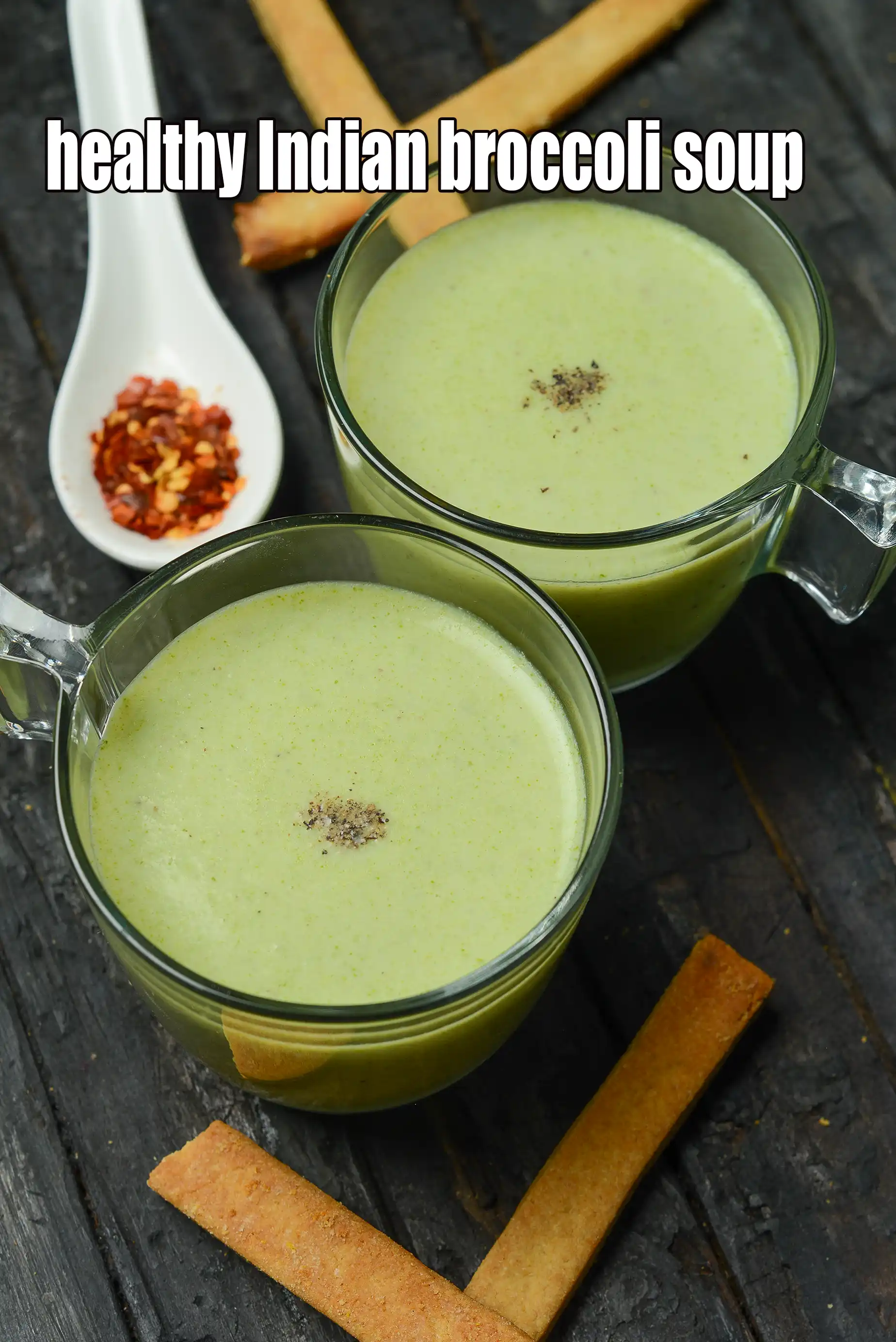 broccoli soup recipe | Indian vegetarian broccoli soup without cream | healthy quick broccoli soup |