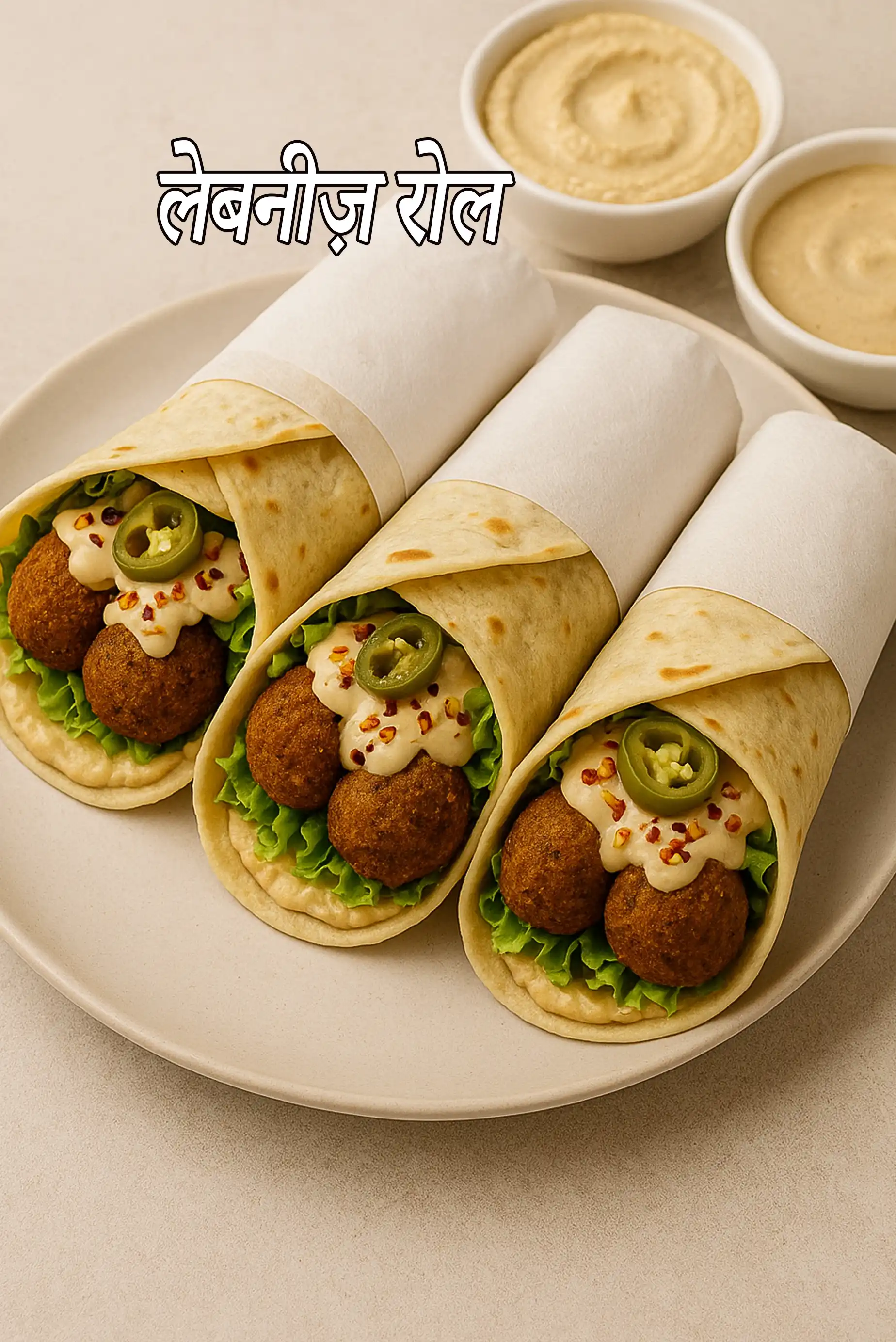 लेबनीज़ रोल रेसिपी, Lebanese Roll ( Wraps and Rolls) Recipe In Hindi