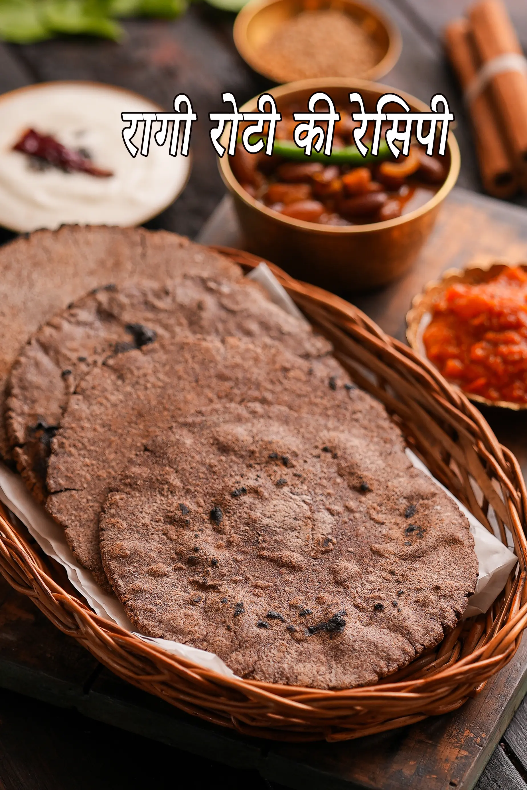 रागी रोटी की रेसिपी | हेल्दी रागी रोटी | नाचनी रोटी | ragi roti in hindi |