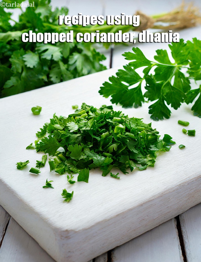 Recipes using chopped coriander