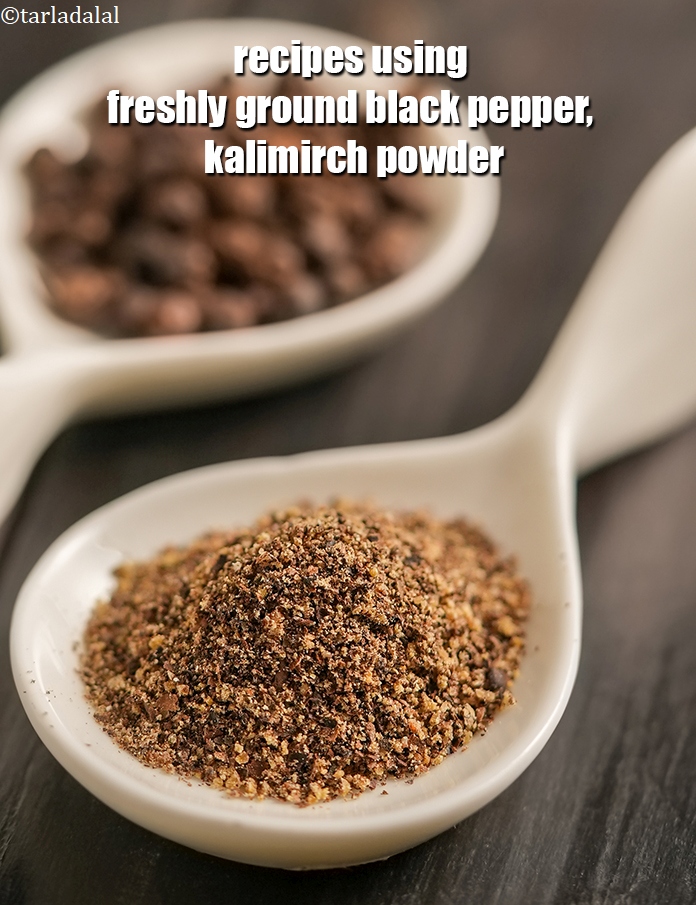 Recipes using freshly ground black pepper
