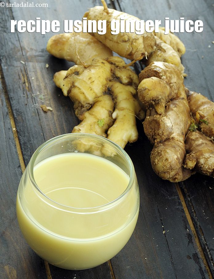 Recipes using ginger juice