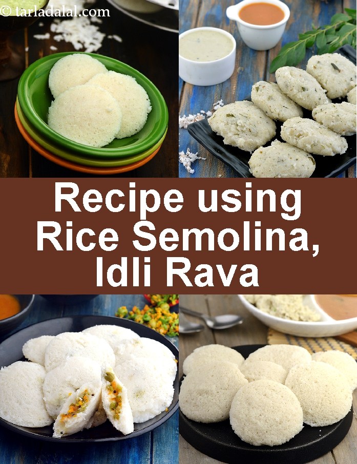 Recipes using rice semolina