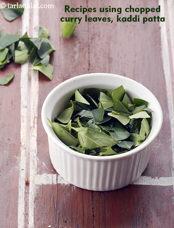 Recipes using  chopped curry leaves