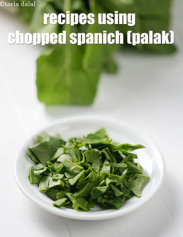 Recipes using chopped spinach