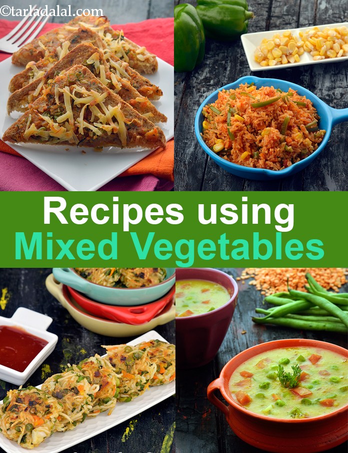 Recipes using mixed vegetables
