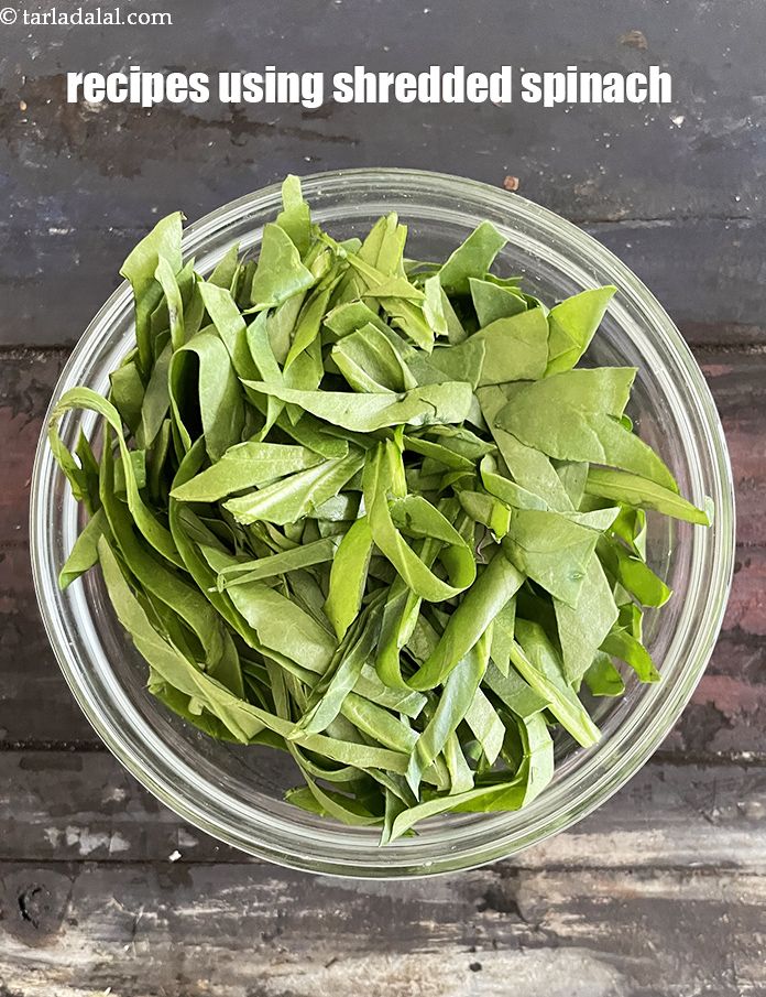 Recipes using shredded spinach