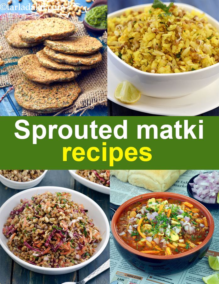 Recipes using sprouted matki