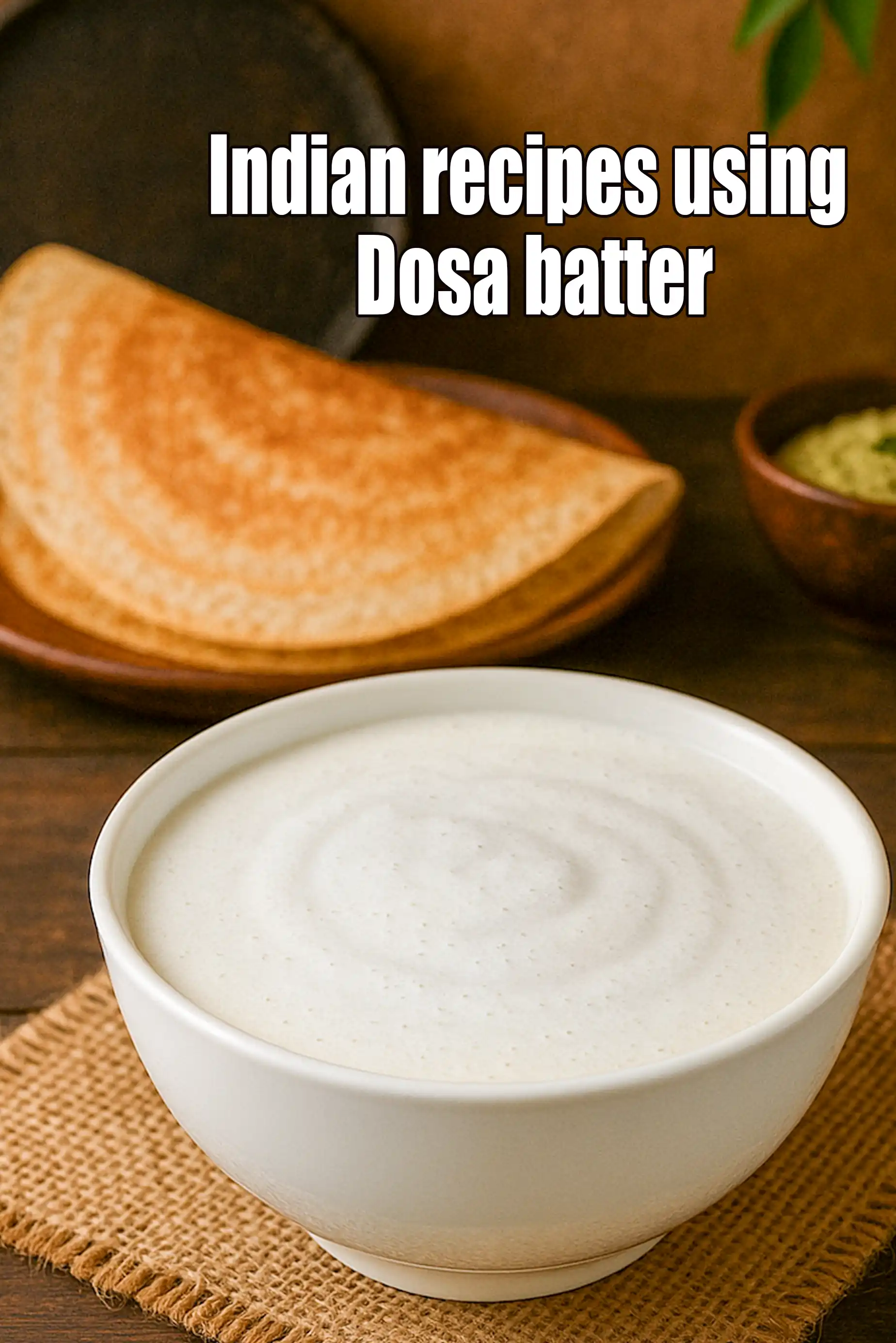 Recipes using Dosa batter