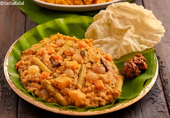 sambar rice recipe | sambar sadam | Tamil Nadu sambar sadam | South Indian sambar rice