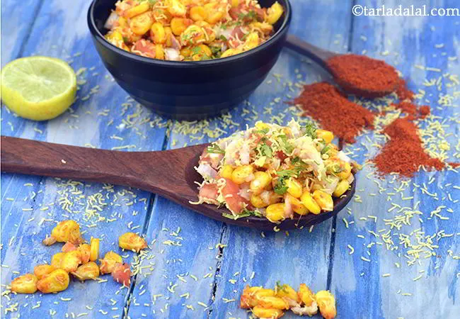 Spicy Corn Chaat Recipe