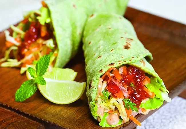 Spinach Tahini Wrap ( Wraps and Rolls)