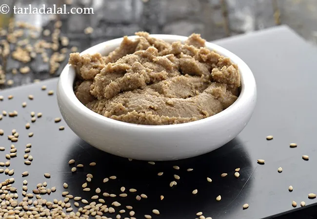 tahini paste recipe | Lebanese tahini paste | Indian style tahini paste |