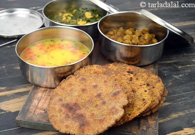 three grain paratha recipe | Indian ragi jowar paratha for weight loss | gluten free paratha | jowar, ragi and soya paratha