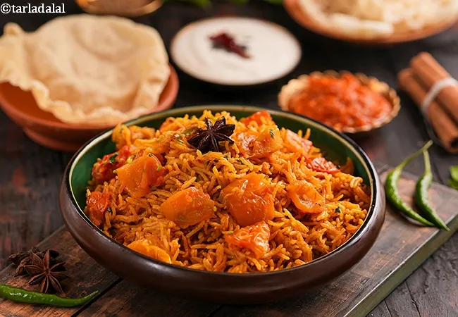 tomato rice recipe | South Indian style tomato rice | thakkali sadam