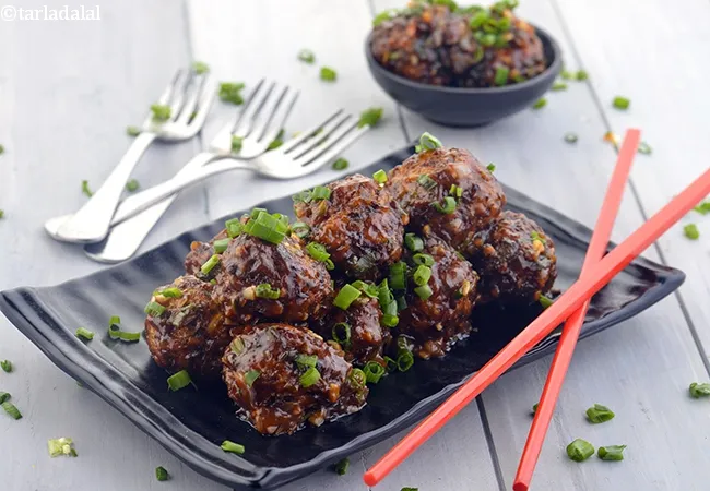 veg manchurian dry recipe | Chinese dry Manchurian | veg manchurian Indo Chinese starter | how to make dry veg manchurian