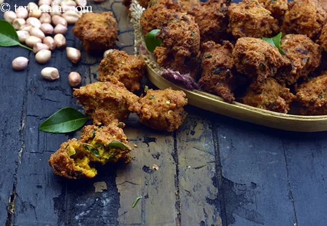 yam fritters recipe | suran pakoda | Indian yam and onion fritters | tea time snack |
