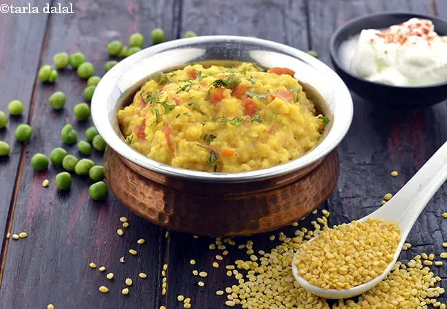 zero oil fada ni khichdi recipe | zero oil dalia khichdi | zero oil healthy moong dal khichdi