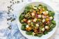 Easy Roasted Pumpkin Salad with Spinach, Feta and Walnuts