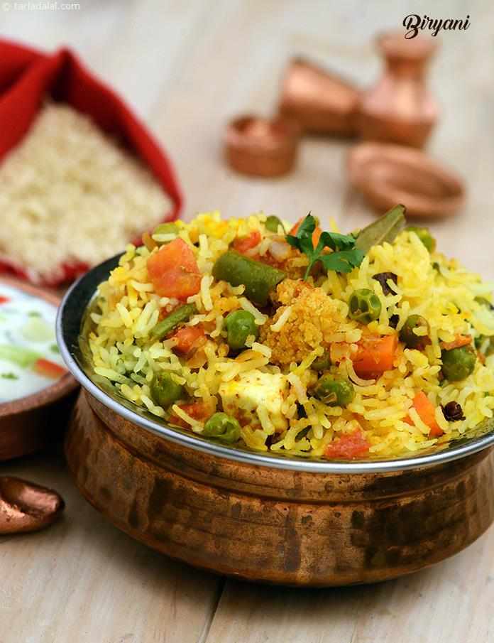 Biryani, Veg Hyderabadi Biryani recipe, Vegetarian Biryani Recipes