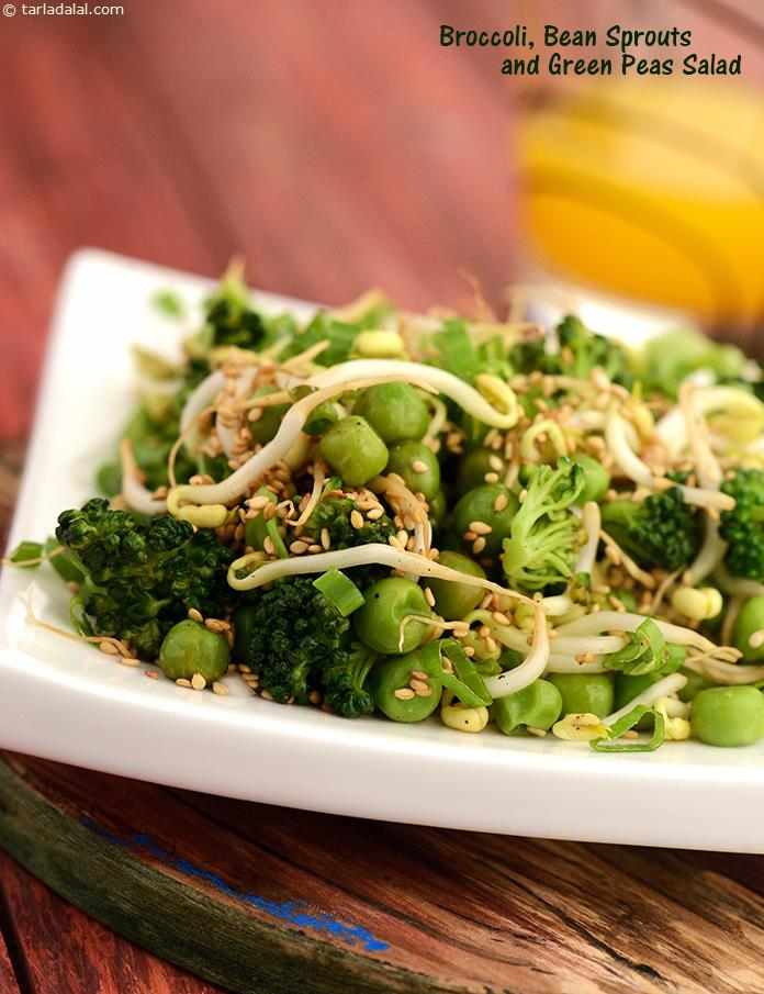 Broccoli, Bean Sprouts and Green Peas Salad (healthy Salad Recipe ...