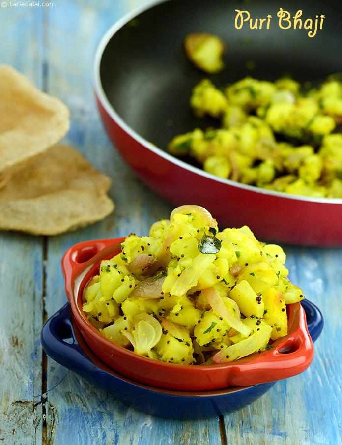 Puri Bhaji, Poori Bhaji, Aloo Puri Recipe recipe