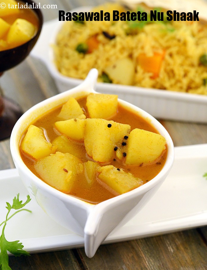 Rasawala Bateta Nu Shaak ( Gujarati Recipe), Potatoes gravy Gujarati recipe