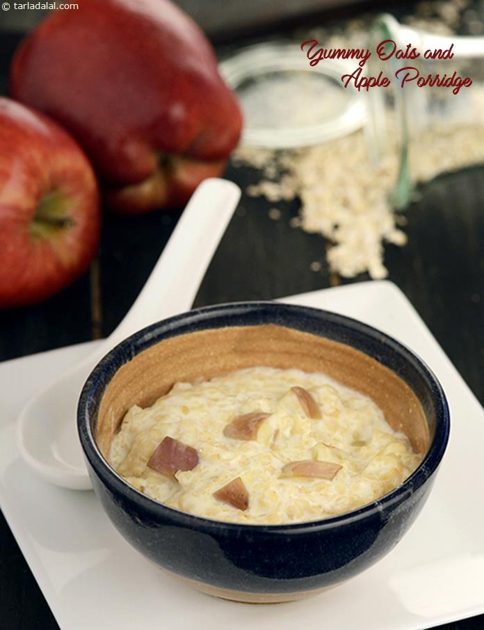 Healthy Oats and Apple Porridge recipe for Babies and Toddler, Tarla Dalal