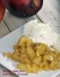 Mashed Apple Stew with Vanilla Ice-cream