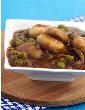 Mushroom and Peas in Barbeque Sauce