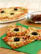 Bean and Pepper Tortilla Pizza in Hindi