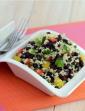 Black Bean and Bulgar Wheat Salad, Dalia Salad with Beans in Hindi