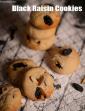 Black Raisin Cookies