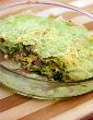 Broccoli Crepes with Mexican Green Sauce