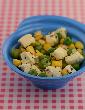 Corn and Peas with Cottage Cheese ( Baby and Toddler Recipe)