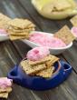 Flax Seed Crackers with Beetroot Dip ( Healthy Snack) in Hindi